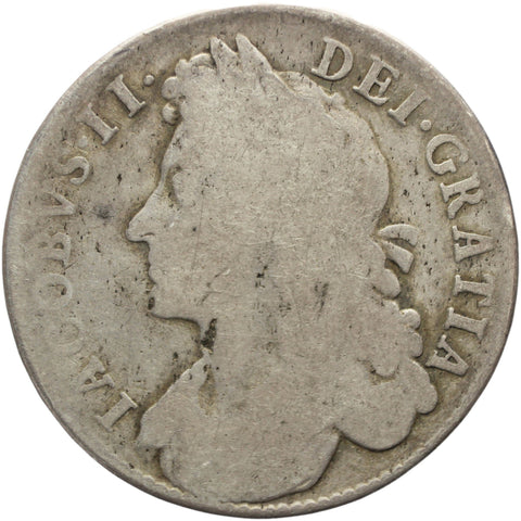1685 Half Crown James II Coin Silver Great Britain
