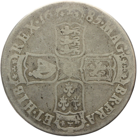 1685 Half Crown James II Coin Silver Great Britain