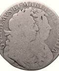 1689 Half Crown William and Mary UK Coin Silver