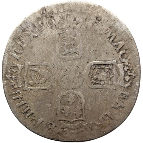 1696 - 1698 Sixpence William III Coin UK Silver