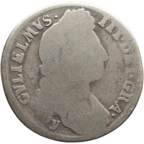 1696 Shilling William III Great Britain Coin Silver York Mint