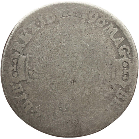 1696 Shilling William III Great Britain Coin Silver York Mint