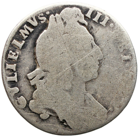 1697 Sixpence William III UK Coin Silver