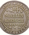 1701 24 Mariengroschen Brunswick - Wolfenbüttel Duke Anthony Ulrich Germany Coin Silver