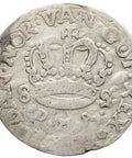 1711 – 1713 8 Skilling Dansk Silver Coin Denmark Frederik IV Type II