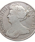 1712 Half Crown Anne Coin United Kingdom Silver Undecimo