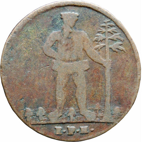 1724 EPH 1 Pfenning - George I Coin Brunswick Lüneburg Calenberg Hannover