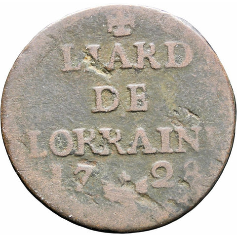 1728 Liard Leopold I Duke of Lorraine Coin