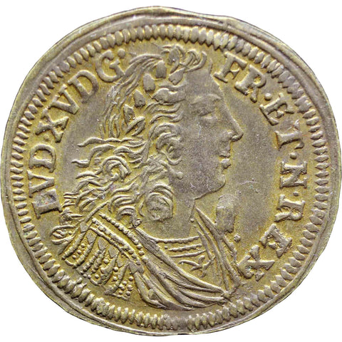 1730 France Nürnberger Rechenpfennige LOUIS XV Brass Token