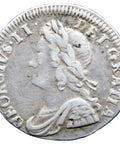 1735 1 Penny George II Great Britain Silver Coin Maundy Coinage
