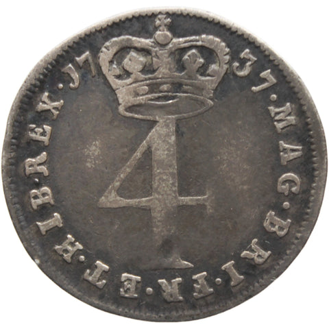 1737 4 Pence George II Silver Maundy Groat