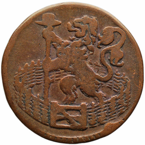 1739 1 Duit Dutch Republic Netherlands Coin