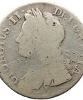 1739 Shilling George II Coin Silver United Kingdom Roses in angles