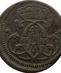 1747 1/4 Stüber Cologne Germany Coin Clemens August Error struck with V in STUBER