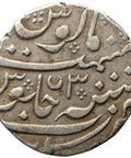 1750 One Rupee French India Coin Ahmad Shah Bahadur Year 3 Arcot Mint Silver