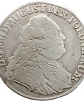 1751 1/3 Thaler Saxony Germany Coin Friedrich August II Silver