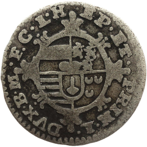 1751 5 Patards Half Escalin Coin Silver Jean - Théodore of Bavaria Prince bishopric of Liege