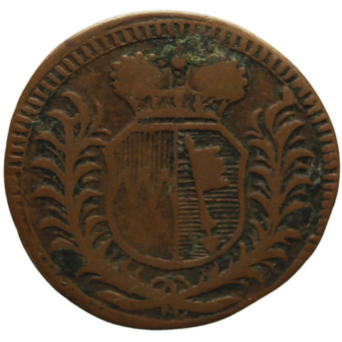 1753 quarter Kreuzer Karl Philipp von Greiffenklau - Vollraths Bishopric of Würzburg Germany Coin