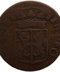 1754 Duit Dutch Republic Gelderland Coin Netherlands