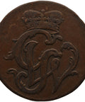 1758 1/4 Stüber County of Wied - Runkel Germany Coin John Louis Adolph