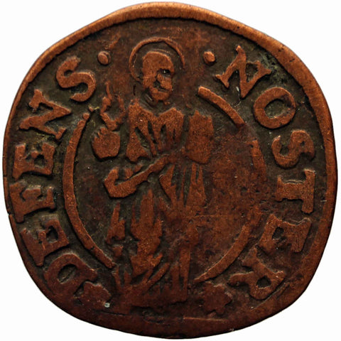 1763 - 1778 1 Soldo Coin Alvise Mocenigo IV Republic of Venice Coins