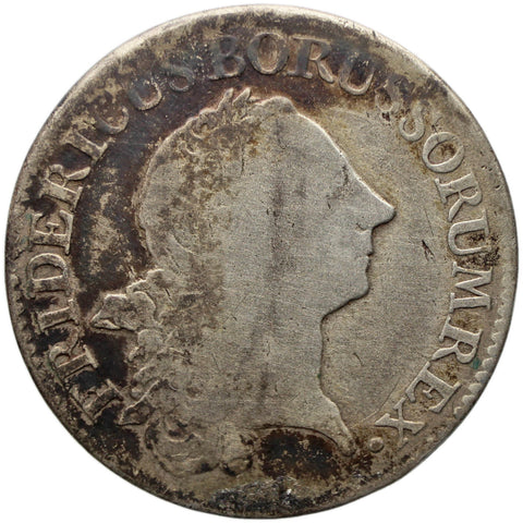 1765 C 1/6 Reichsthaler Prussia Coin Germany Frederick the Great Silver Cleves Mint