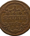 1767 1/4 Stüber Cologne Germany Coin Maximilian Friedrich von Königseck