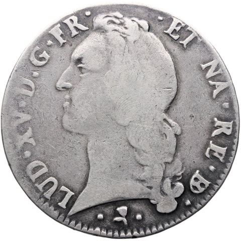 1768 Ecu France Coin Louis XV Silver
