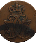 1771 One Skilling Dansk Denmark Coin King Christian VII