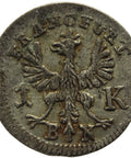 1773 1 Kreuzer Frankfurt Coin Germany Silver