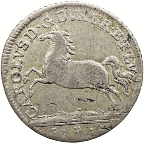 1773 1/6 Thaler Brunswick - Wolfenbüttel Germany Coin Karl I Silver