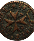 1776 1 Grano Malta Coin Emmanuel de Rohan