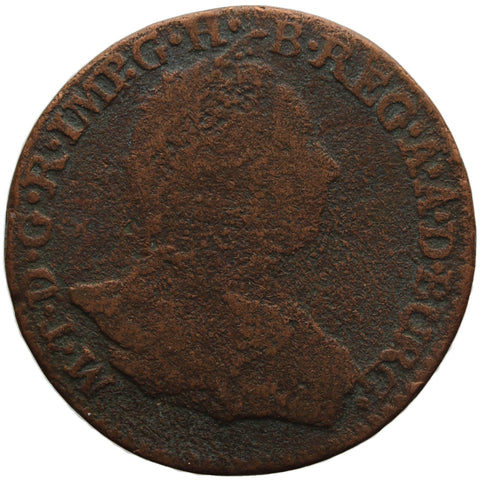 1777 - 1780 Austrian Netherlands 2 Liards / 2 Oorden Maria Theresia Coin