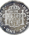 1778 Mo FF Spain Mexico Half Real Carlos III Coin Silver