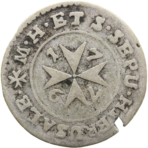 1779 2 Tari Malta Coin Emmanuel de Rohan