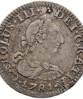 1781 Half Real Mexico Coin Carlos III Silver
