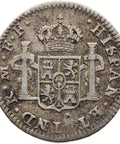 1781 Half Real Mexico Coin Carlos III Silver
