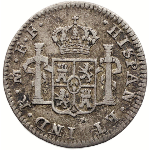 1781 Half Real Mexico Coin Carlos III Silver