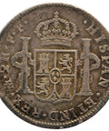 1782 FF 2 Reales Spain Mexico Carlos III Coin Silver