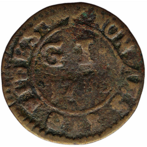 1785 1 Grano Malta Coin Emmanuel de Rohan no title letter