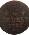 1786 PR 1/4 Stüber Coin Carl Theodor Germany Duchy of Jülich - Berg (German states)