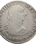 1790 4 Reales Mexico Spain Carlos IV Coin Silver