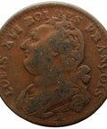 1792 A France 12 Deniers Louis XVI Coin Paris Mint