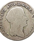 1792 MV 8 Groschen Poland Coin 2 Złote Stanisław August Poniatowski Warszawa mint Dwuzłotówka koronna Silver