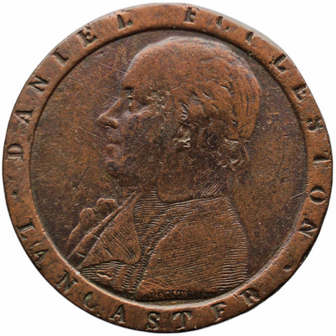 1794 Half Penny Token Lancashire Lancaster D. Eccleston
