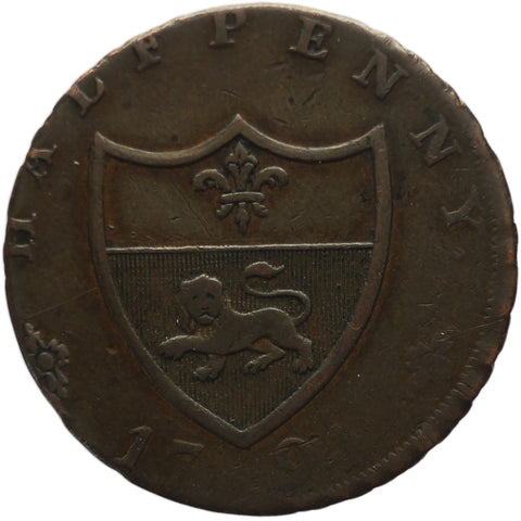 1794 Half Penny Token Lancaster John of Gaunt United Kingdom
