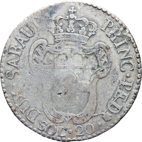 1795 20 Soldi Victorio Amedeo III Italian states Sardinia Turin Mint