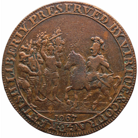 1795 Half Penny Token Kent Deptford