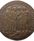 1795 Half Penny Token London Corresponding Society Milled edge