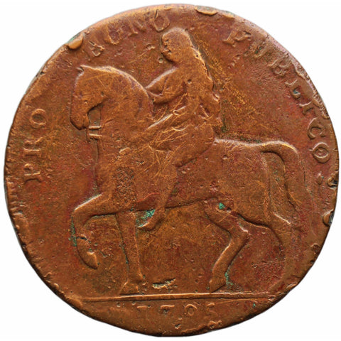 1795 Half Penny Token Warwickshire Coventry Lady Godiva
